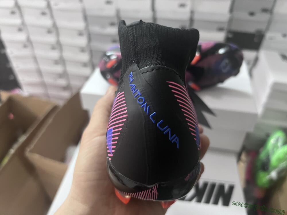 Nike Phantom Luna Elite FG High-Tops Football Boots - Black/Pink/Blue/Orange