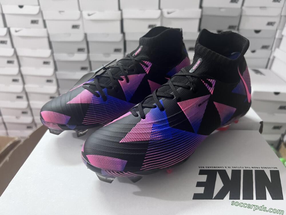 Nike Phantom Luna Elite FG High-Tops Football Boots - Black/Pink/Blue/Orange