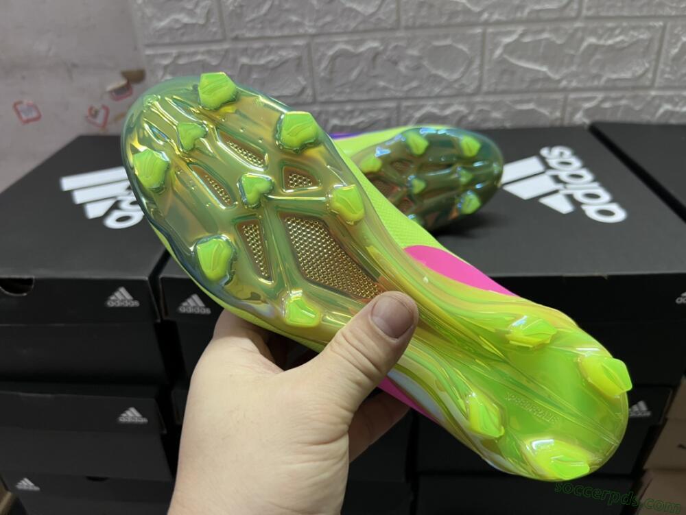 Adidas X Crazyfast+ FG Low-Tops Football Boots - Purple/Pink/Green/Blue