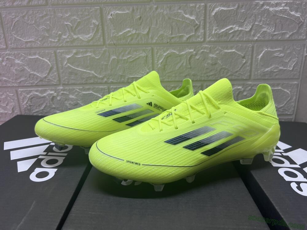 Adidas F50 Adizero FG Low-Tops Football Boots - Yellow/Black