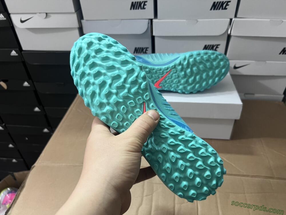 Nike Phantom Luna Elite TF Low-Tops Football Shoes - Jade/Orange/Yellow