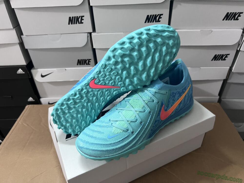 Nike Phantom Luna Elite TF Low-Tops Football Shoes - Jade/Orange/Yellow