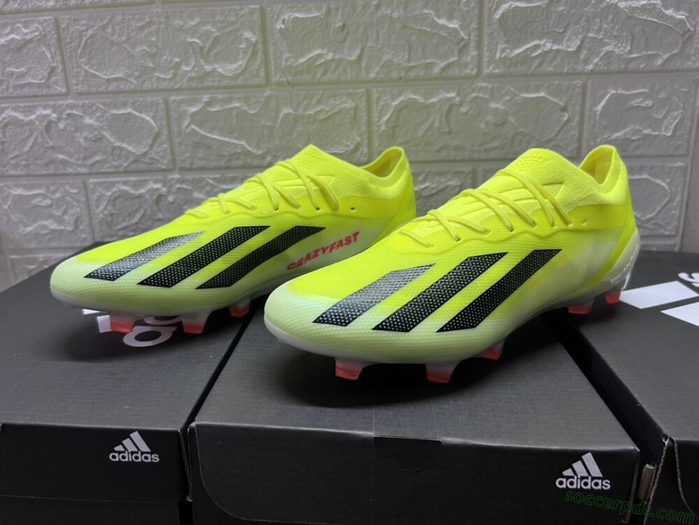 Adidas X Crazyfast.1 FG Low-Tops Football Boots - Yellow/Black/Orange