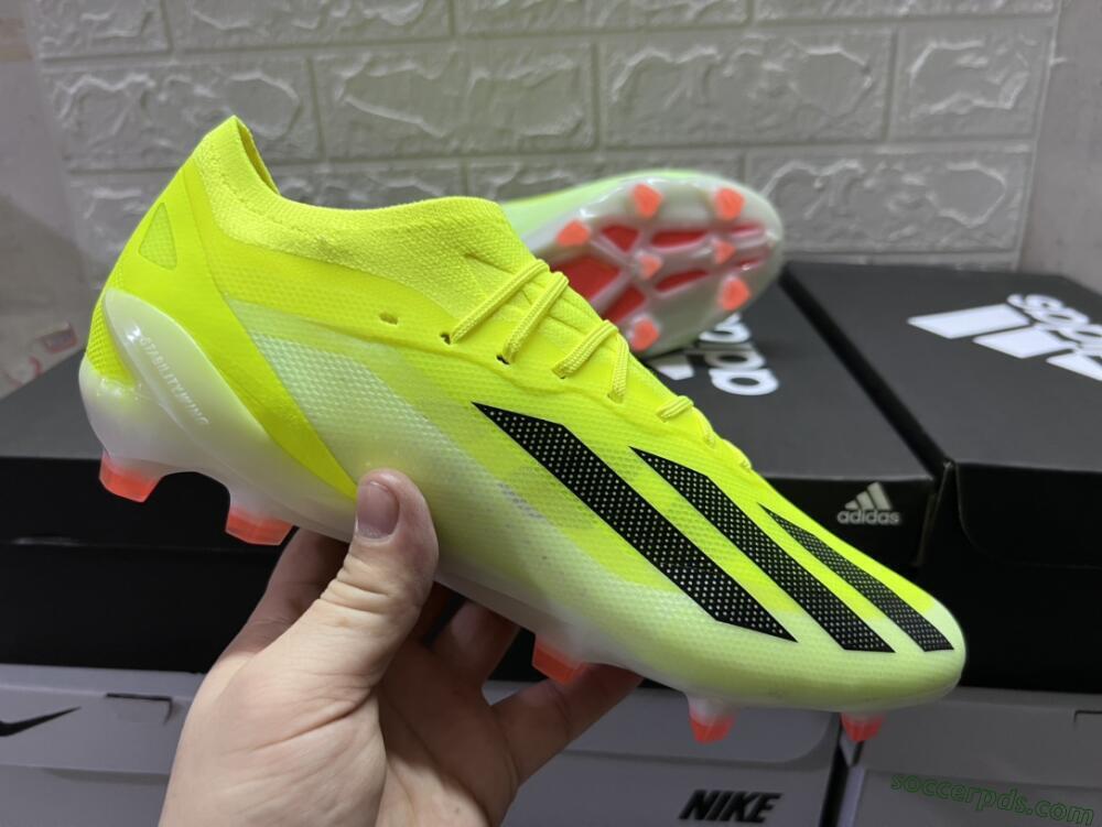 Adidas X Crazyfast.1 FG Low-Tops Football Boots - Yellow/Black/Orange