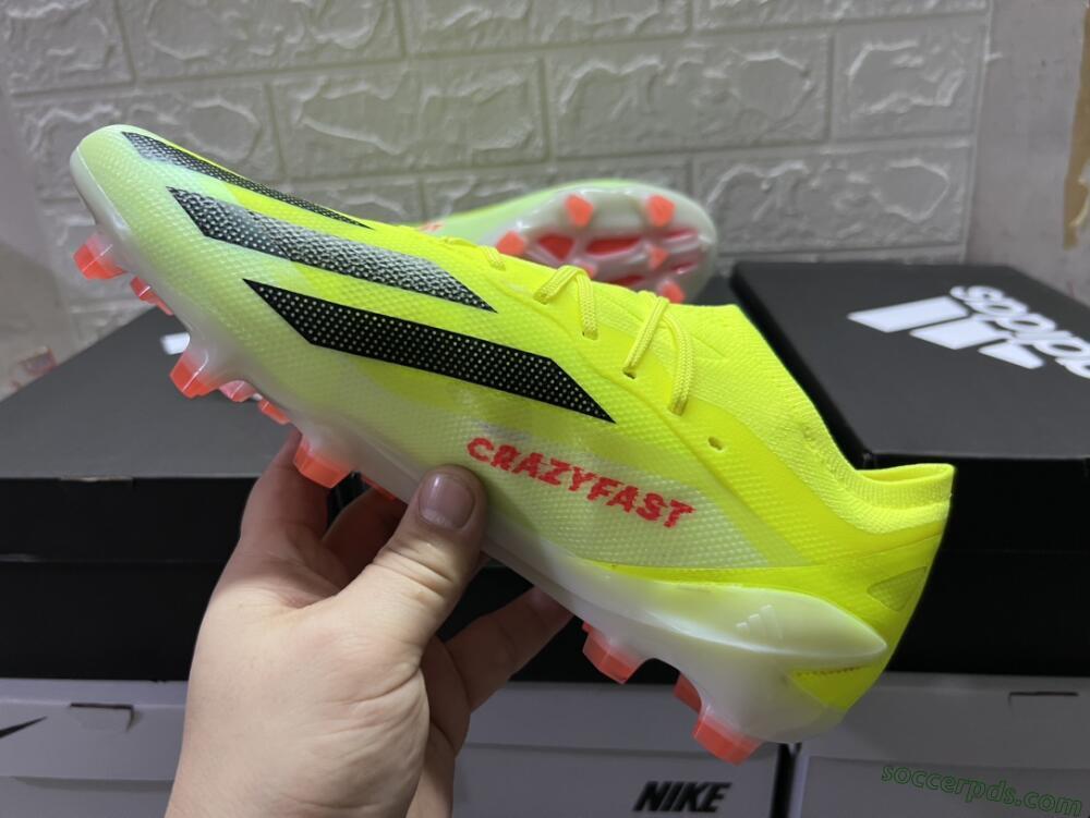 Adidas X Crazyfast.1 FG Low-Tops Football Boots - Yellow/Black/Orange