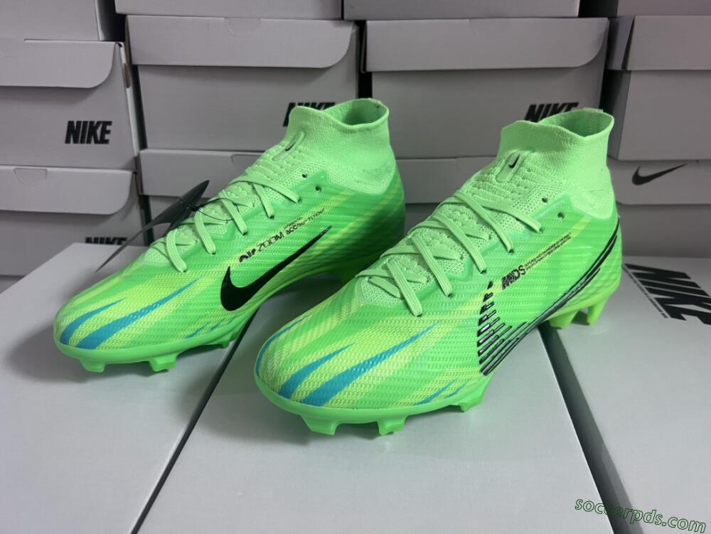 Nike Air Zoom Mercurial Superfly 9 Elite FG High-Tops Football Boots - Green/Black