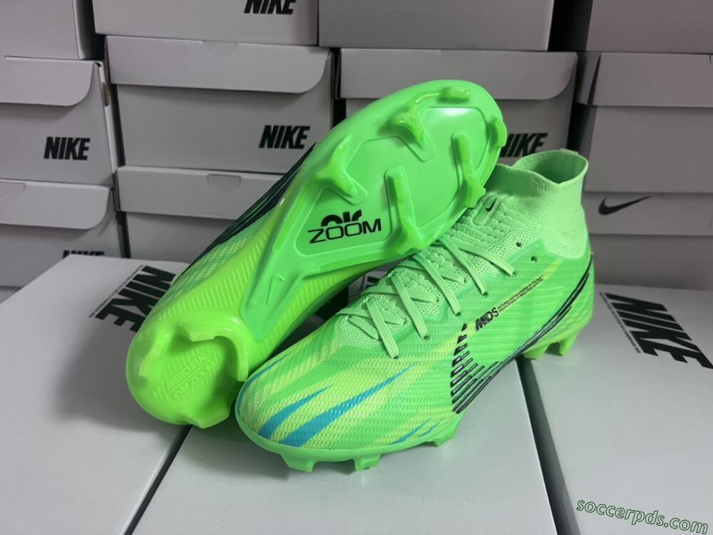Nike Air Zoom Mercurial Superfly 9 Elite FG High-Tops Football Boots - Green/Black