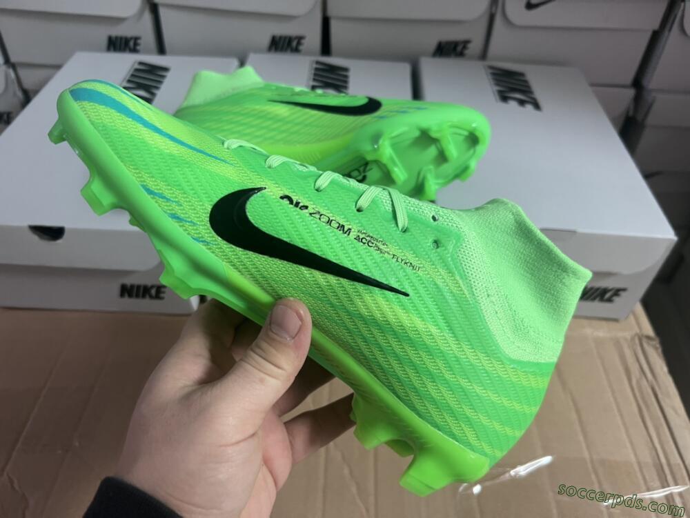 Nike Air Zoom Mercurial Superfly 9 Elite FG High-Tops Football Boots - Green/Black
