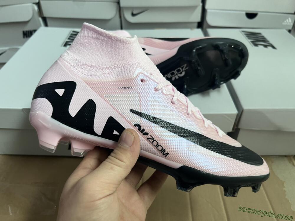 Nike Air Zoom Mercurial Superfly 9 Elite FG High-Tops Football Boots - Pink/Black