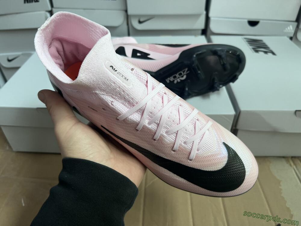 Nike Air Zoom Mercurial Superfly 9 Elite FG High-Tops Football Boots - Pink/Black