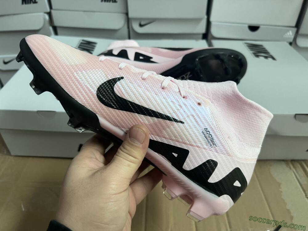 Nike Air Zoom Mercurial Superfly 9 Elite FG High-Tops Football Boots - Pink/Black