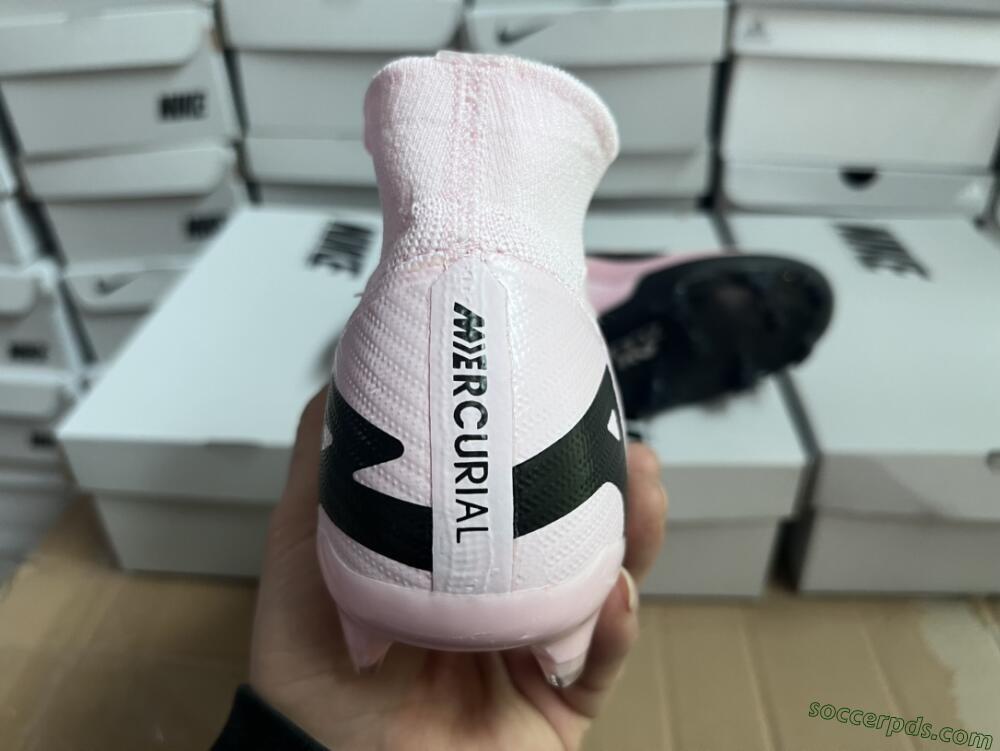 Nike Air Zoom Mercurial Superfly 9 Elite FG High-Tops Football Boots - Pink/Black