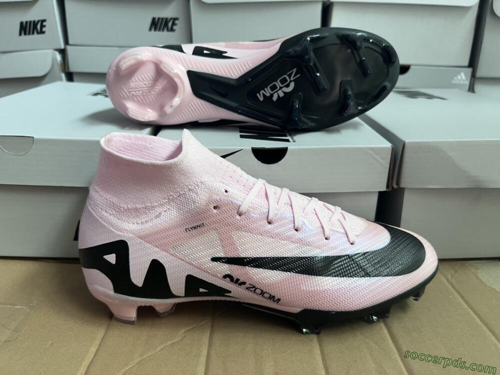 Nike Air Zoom Mercurial Superfly 9 Elite FG High-Tops Football Boots - Pink/Black