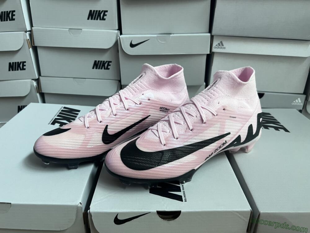 Nike Air Zoom Mercurial Superfly 9 Elite FG High-Tops Football Boots - Pink/Black