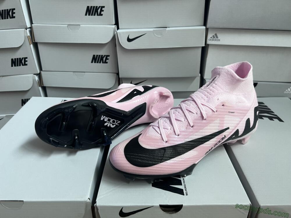 Nike Air Zoom Mercurial Superfly 9 Elite FG High-Tops Football Boots - Pink/Black
