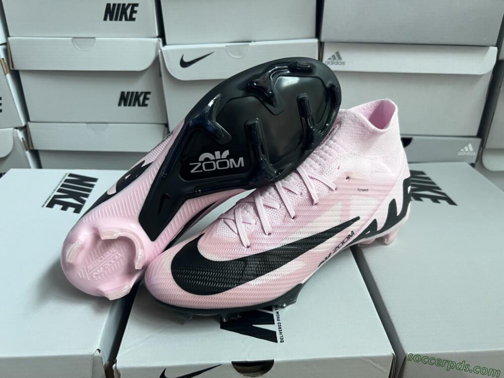 Nike Air Zoom Mercurial Superfly 9 Elite FG High-Tops Football Boots - Pink/Black