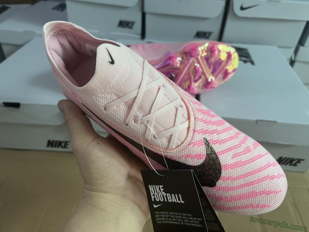 Nike Phantom GX Elite FG Low-Tops Football Boots - Pink/Black/Gold