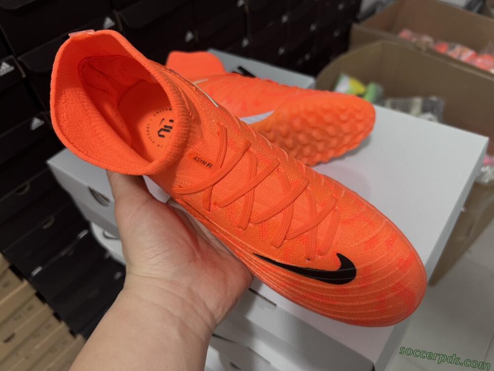 Nike Phantom Luna Elite NU TF High-Tops Football Shoes - Orange/Purple/Black