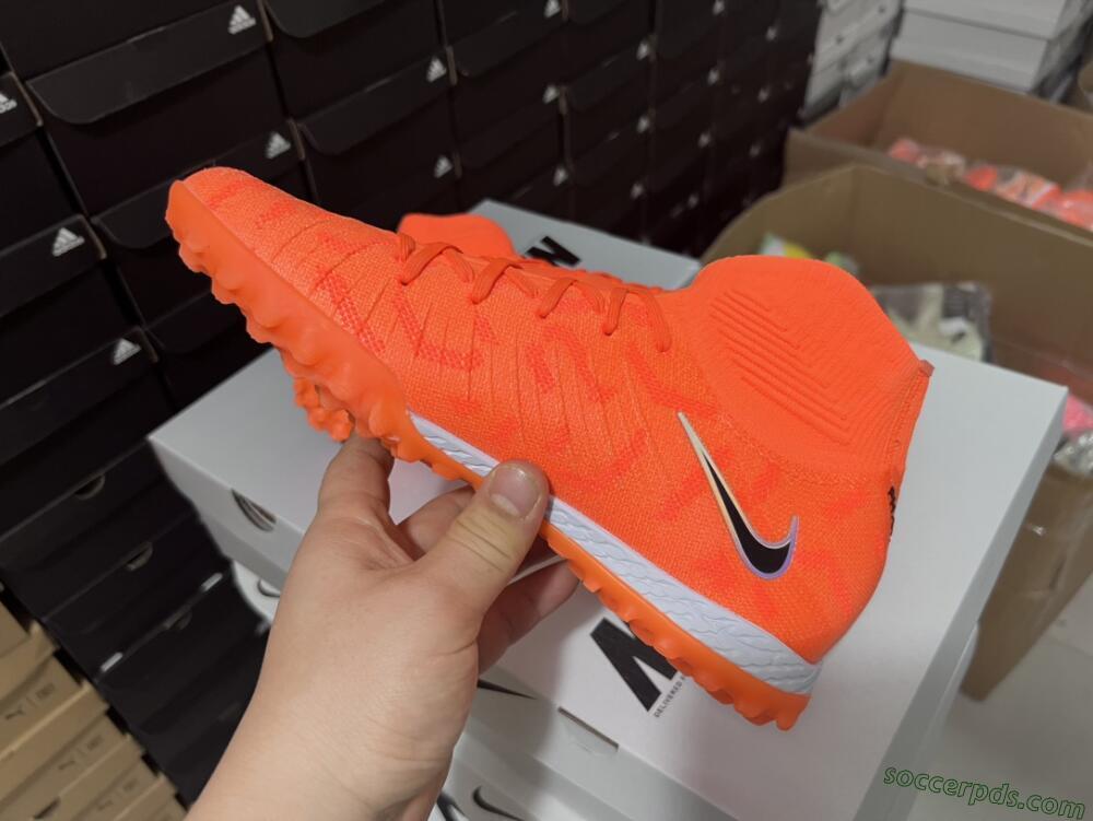 Nike Phantom Luna Elite NU TF High-Tops Football Shoes - Orange/Purple/Black