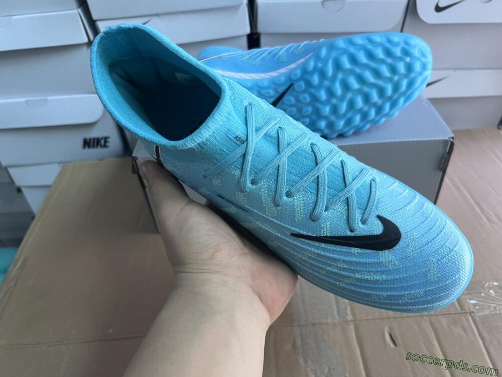 Nike Phantom Luna Elite NU TF High-Tops Football Shoes - Blue/Black/White