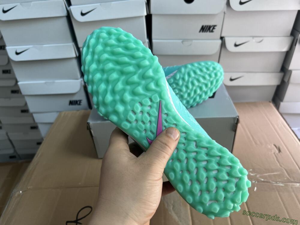 Nike Phantom Luna 2 Elite LV8 TF High-Tops Football Shoes - Jade/Black/Purple