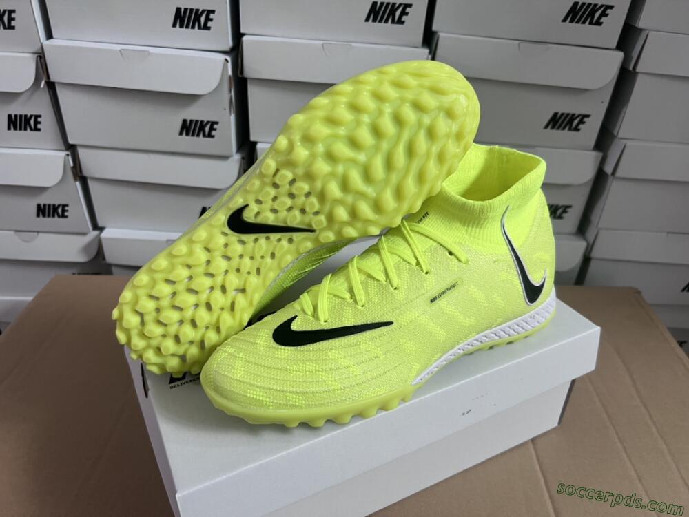 Nike Phantom Luna Elite NU TF High-Tops Football Shoes - Yellow/Red/White