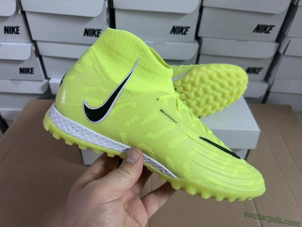 Nike Phantom Luna Elite NU TF High-Tops Football Shoes - Yellow/Red/White