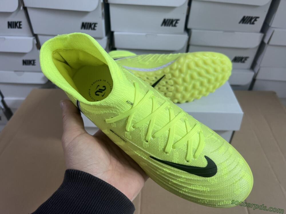 Nike Phantom Luna Elite NU TF High-Tops Football Shoes - Yellow/Red/White