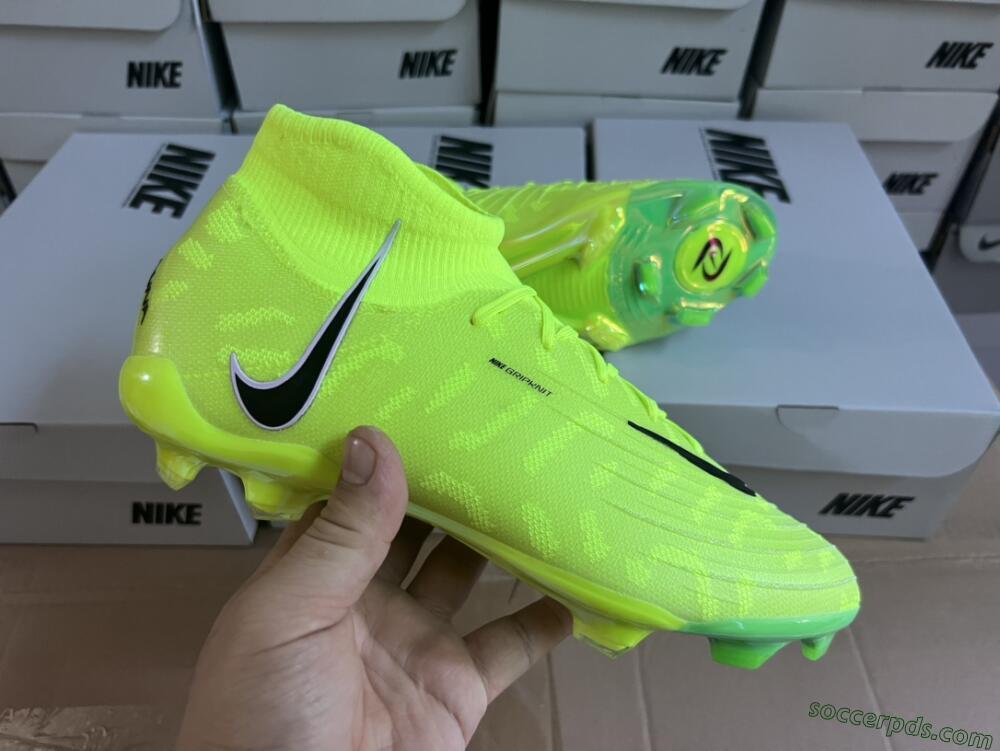 Nike Phantom Luna Elite FG High-Tops Football Boots - Green/Black/White