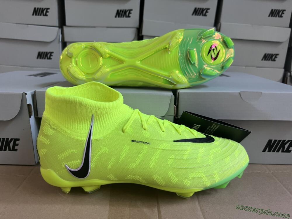Nike Phantom Luna Elite FG High-Tops Football Boots - Green/Black/White