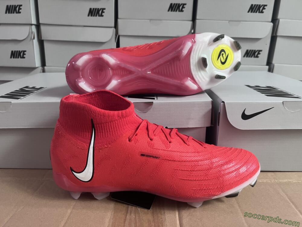Nike Phantom Luna Elite FG High-Tops Football Boots - Pink/White/Black