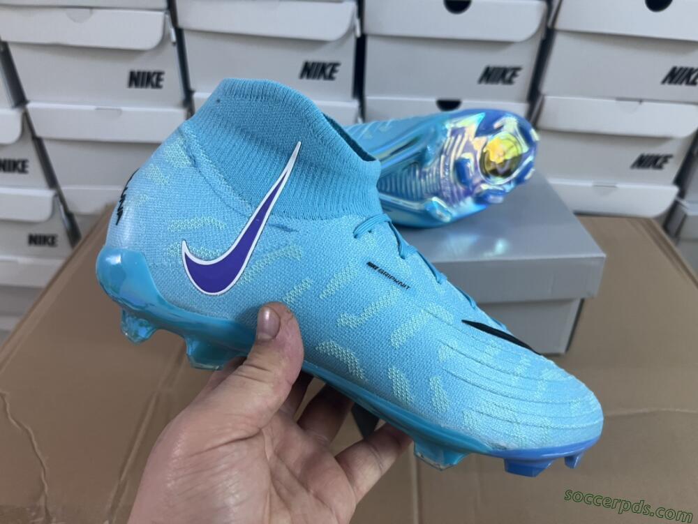 Nike Phantom Luna Elite FG High-Tops Football Boots - Blue/Purple/White