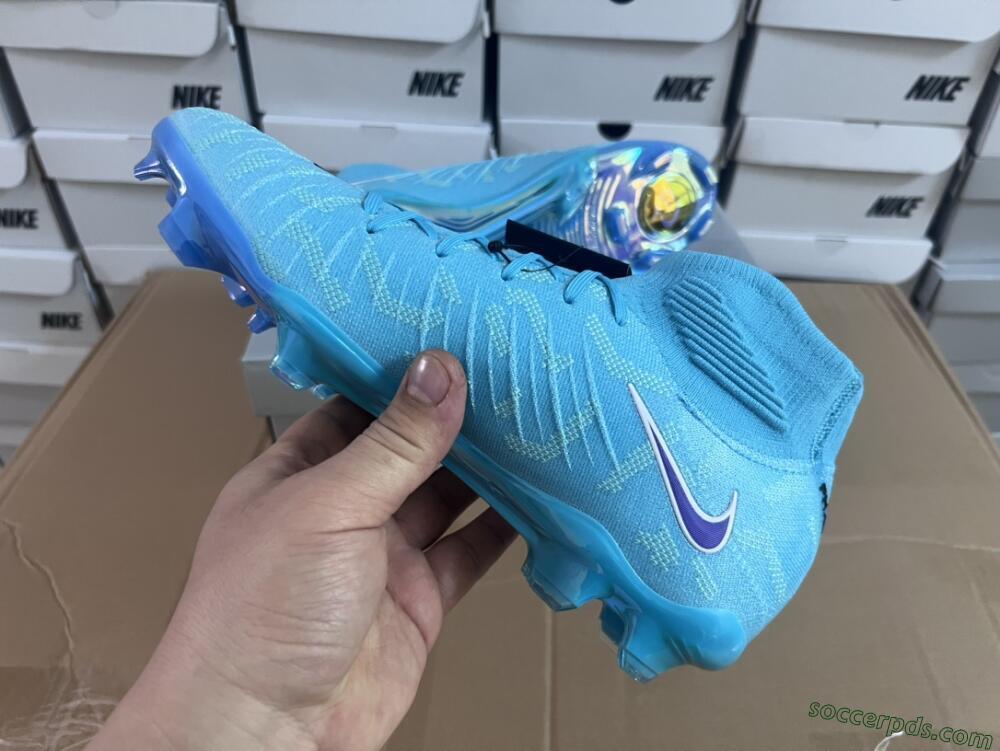 Nike Phantom Luna Elite FG High-Tops Football Boots - Blue/Purple/White