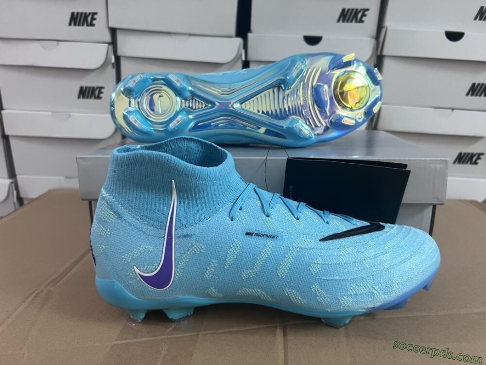 Nike Phantom Luna Elite FG High-Tops Football Boots - Blue/Purple/White