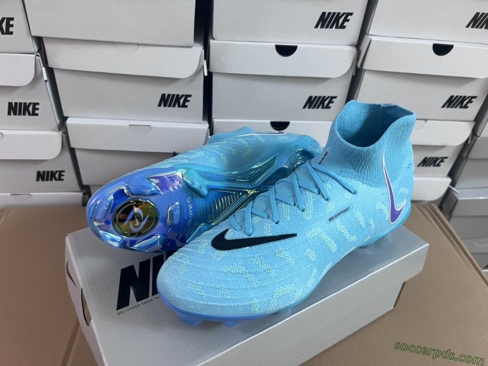 Nike Phantom Luna Elite FG High-Tops Football Boots - Blue/Purple/White