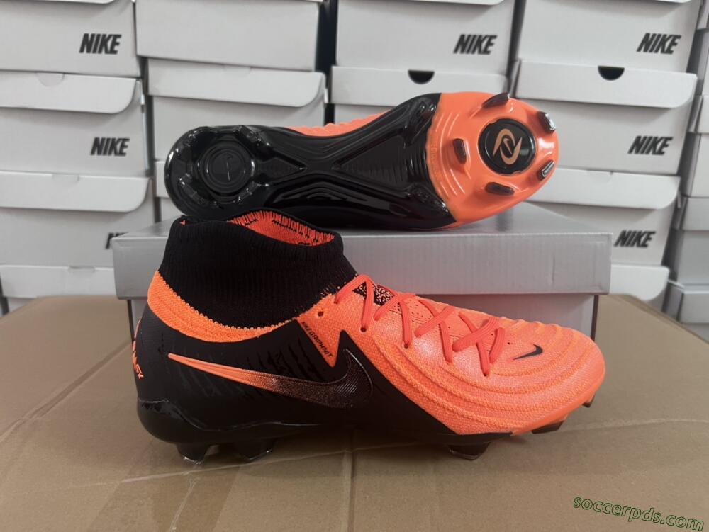 Nike Phantom Luna Elite NU FG High-Tops Football Boots - Orange/Black