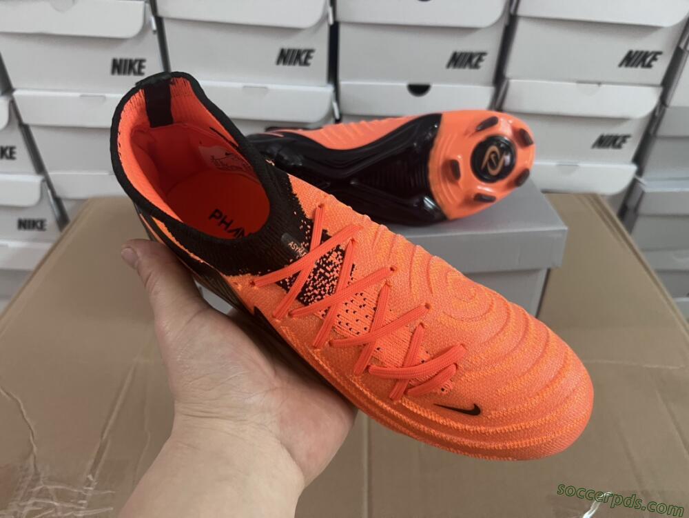 Nike Phantom Luna Elite NU FG High-Tops Football Boots - Orange/Black