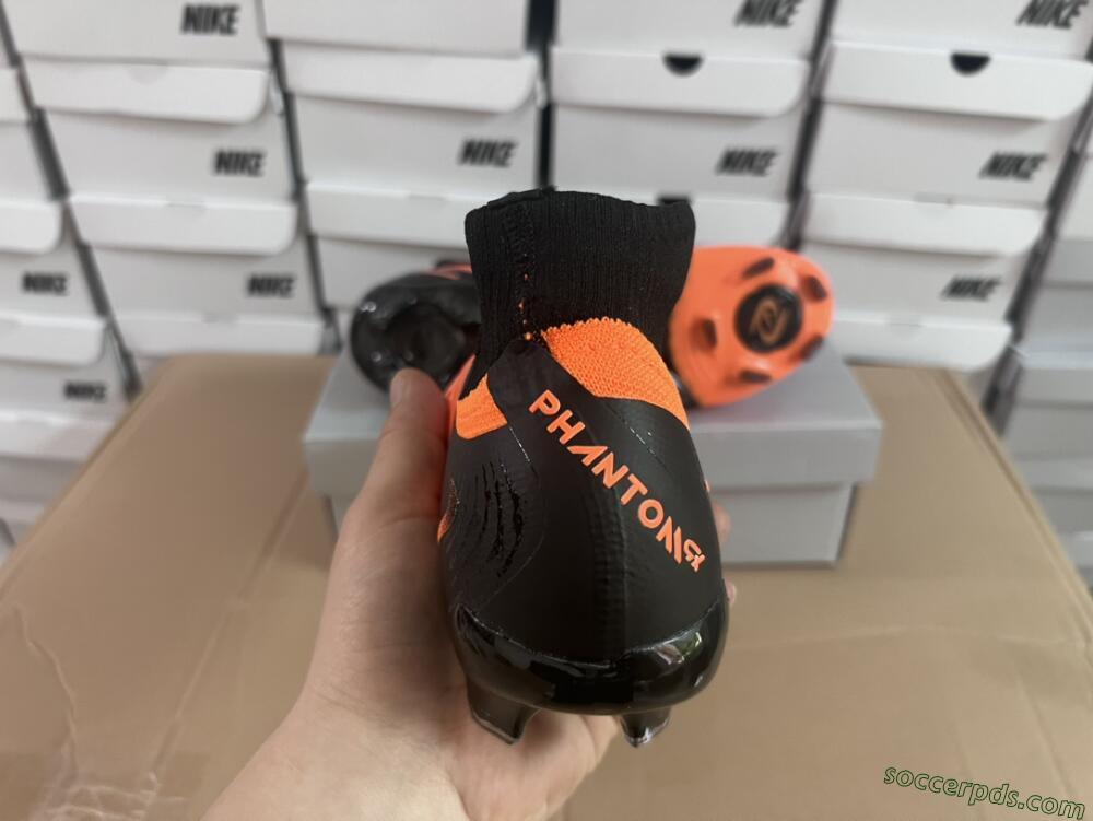 Nike Phantom Luna Elite NU FG High-Tops Football Boots - Orange/Black