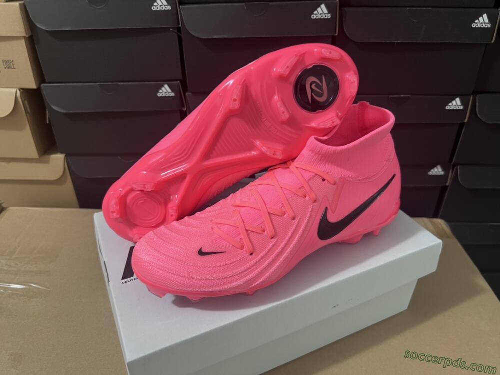 Nike Phantom Luna 2 Elite LV8 FG High-Tops Football Boots - Red/Black/Pink