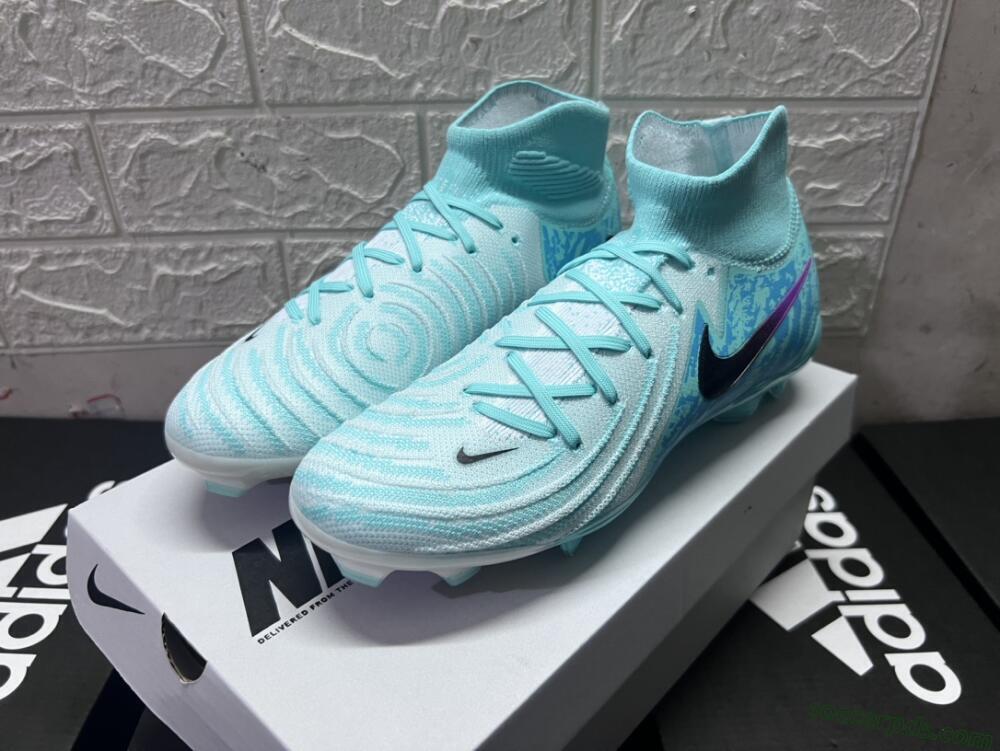 Nike Phantom Luna 2 Elite LV8 FG High-Tops Football Boots - Jade/Black/Purple