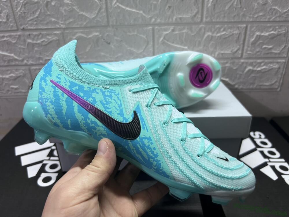 Nike Phantom Luna 2 Elite LV8 FG Low-Tops Football Boots - Jade/Black/Purple