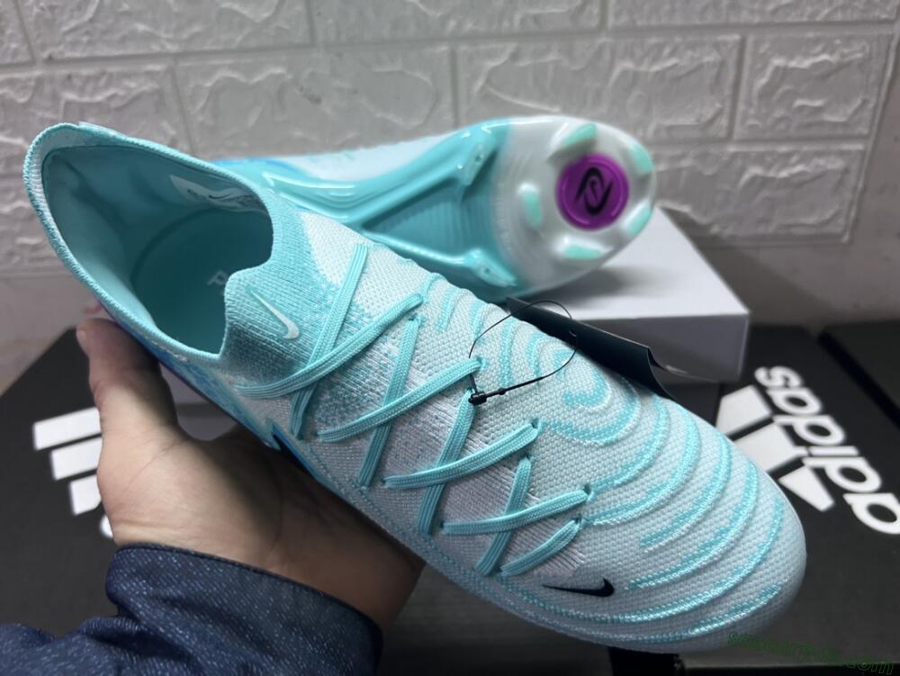 Nike Phantom Luna 2 Elite LV8 FG Low-Tops Football Boots - Jade/Black/Purple
