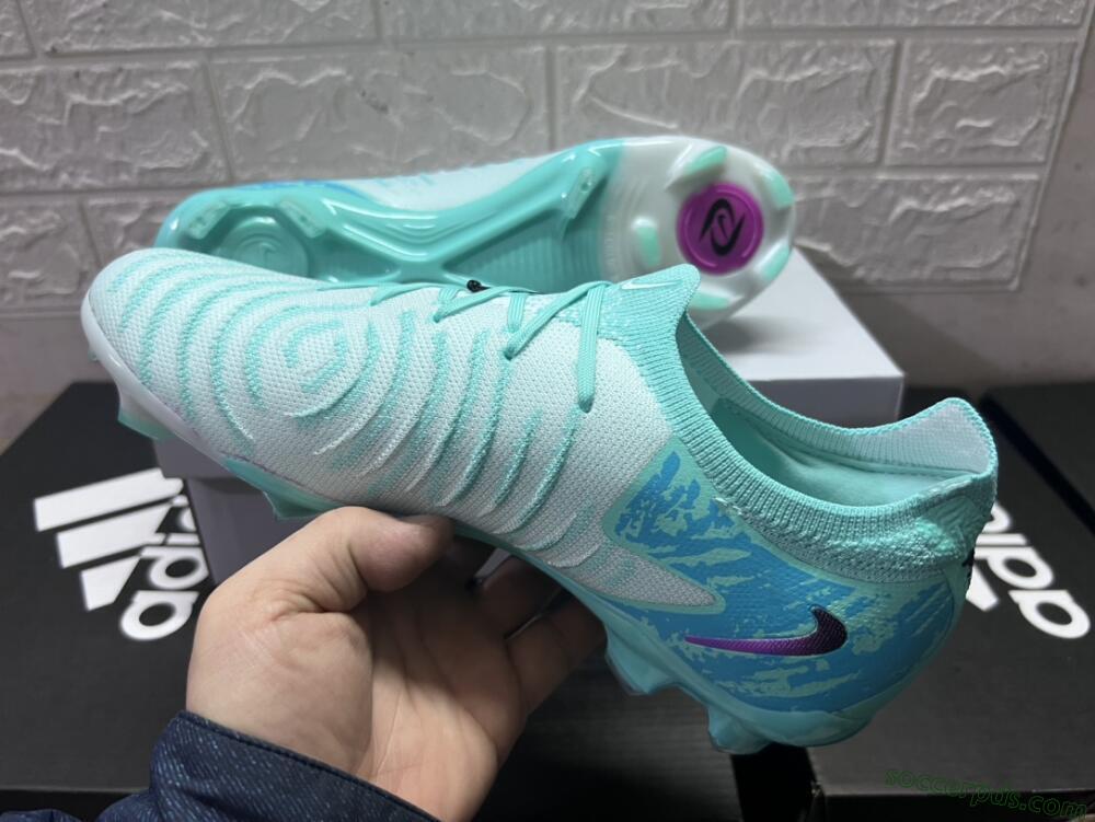 Nike Phantom Luna 2 Elite LV8 FG Low-Tops Football Boots - Jade/Black/Purple