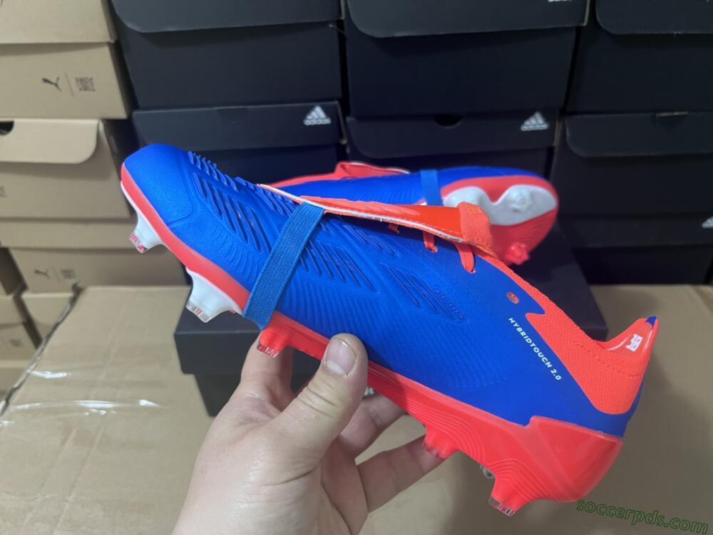 Adidas Predator Elite Foldover Tongue FG Low-Tops Football Boots - Blue/White/Red