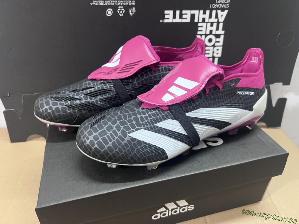 Adidas Predator Accuracy+ FG Low-Tops Football Boots - Black/White/Purple