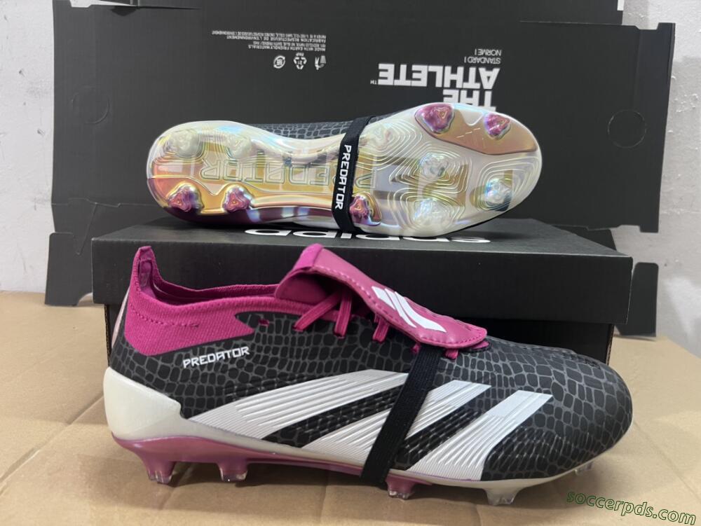 Adidas Predator Accuracy+ FG Low-Tops Football Boots - Black/White/Purple