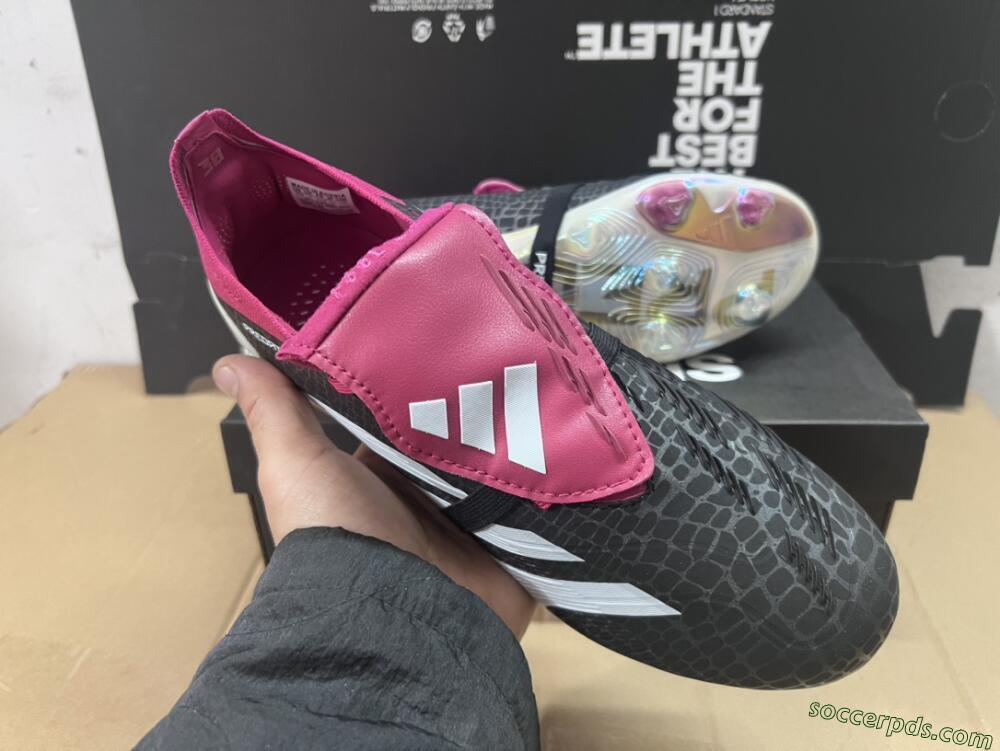 Adidas Predator Accuracy+ FG Low-Tops Football Boots - Black/White/Purple