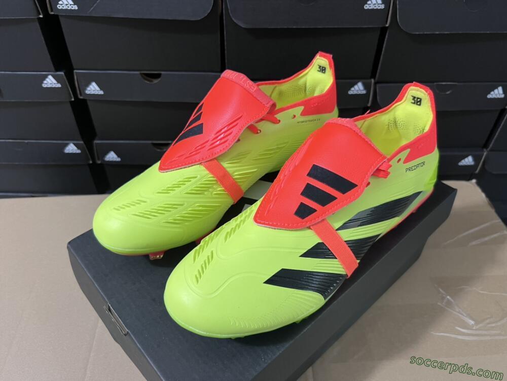 Adidas Predator Elite Foldover Tongue FG Low-Tops Football Boots - Yellow/Black/Red