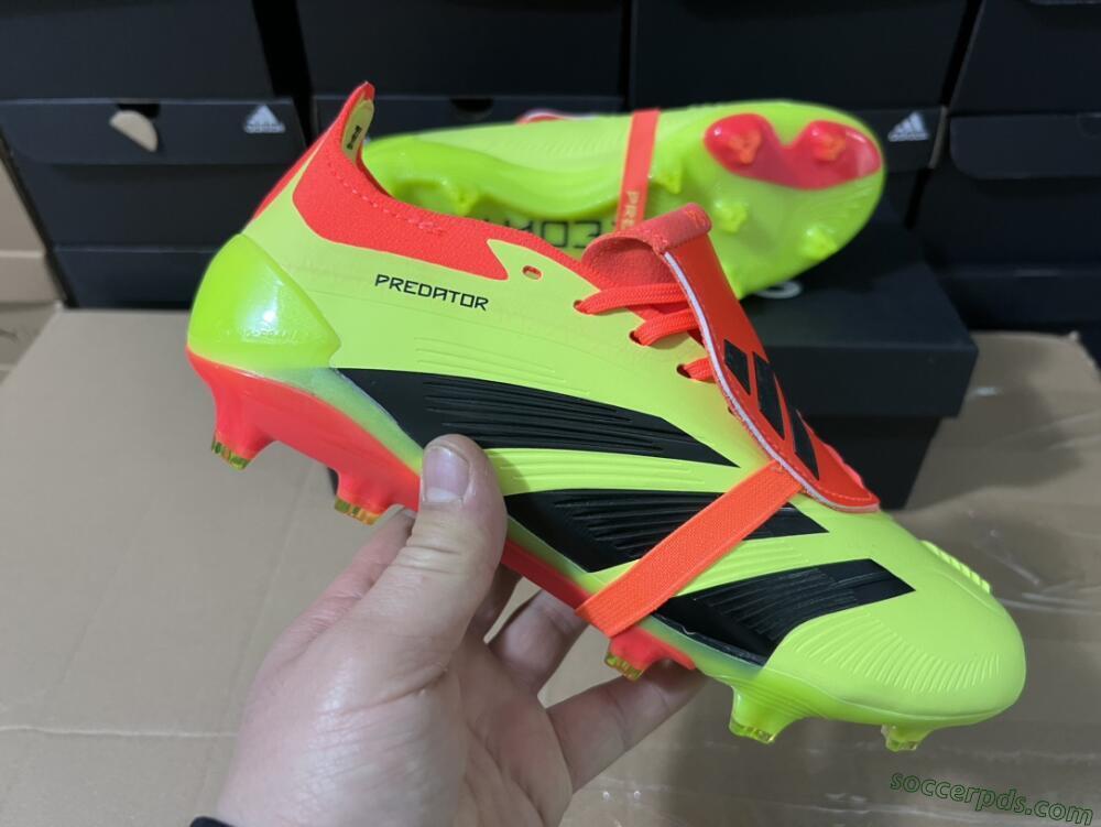 Adidas Predator Elite Foldover Tongue FG Low-Tops Football Boots - Yellow/Black/Red