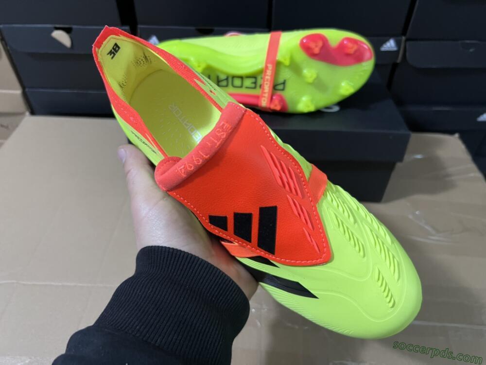 Adidas Predator Elite Foldover Tongue FG Low-Tops Football Boots - Yellow/Black/Red